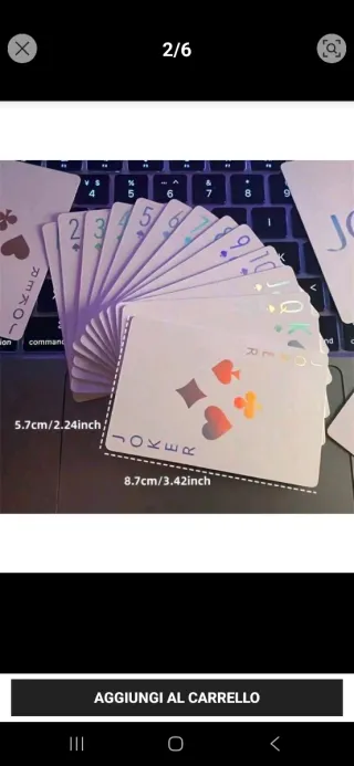 Carte olografiche Dior Joy