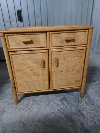 Cómoda y Mueble Auxiliar Bambú