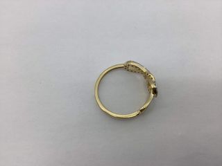 anillo oro 18k con piedra con circonita