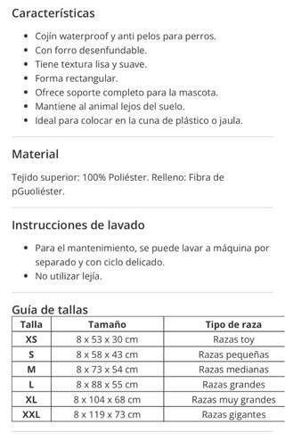 Cama para perro roja