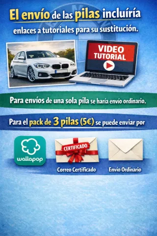 Pila mando BMW Llave inteligente Keyless varios