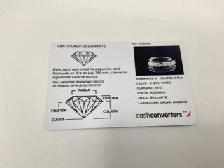 anillo oro 18k con piedra con diamante de laboratorio