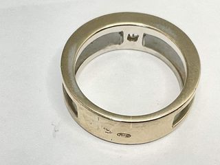 anillo oro 18k con piedra con diamante