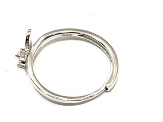 anillo plata 925mm con piedra con circonita
