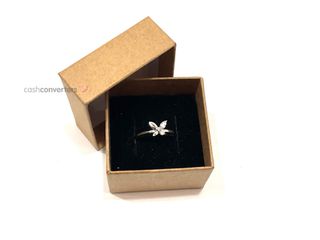 anillo plata 925mm con piedra con circonita