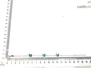 pulsera plata 925mm con piedra con circonita