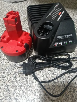 Cargador y batería compatible Bosch 7.2V-18V Ni-MH