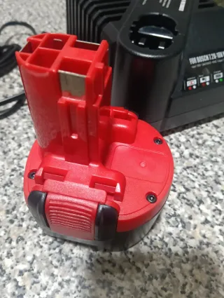 Cargador y batería compatible Bosch 7.2V-18V Ni-MH