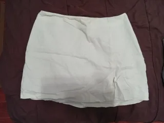 Falda Lino Verano Beige