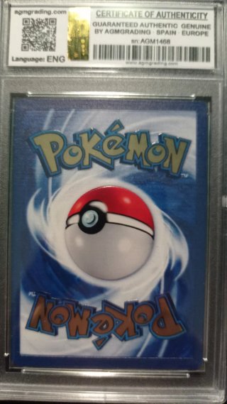 Pikachu metal gold card AGM 10 pristine.