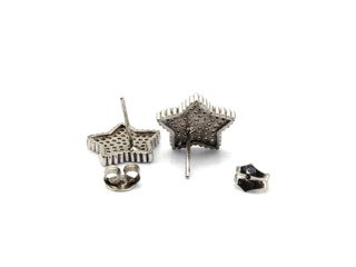 pendientes plata 925mm con piedra con circonita