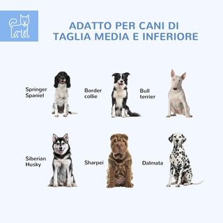 Recinto per Cani di Taglia Media, Box Hexagonale con Tetto in Tela Oxford Anti UV 2.1X1.85X1.2M, Argento e Grigio