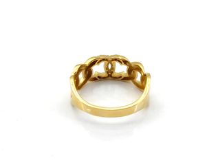 anillo oro 18k con piedra con circonita