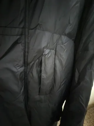 Parka larga negra Lewis