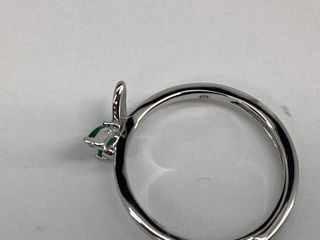 anillo plata 925mm con piedra con circonita