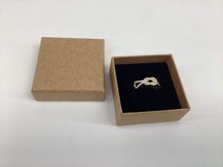 anillo oro 18k con piedra con circonita