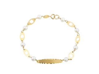 esclava oro 18k con piedra