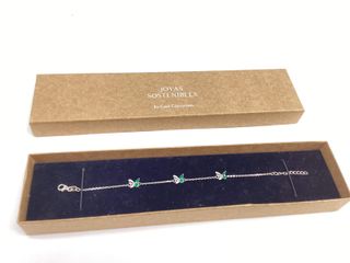 pulsera plata 925mm con piedra con circonita