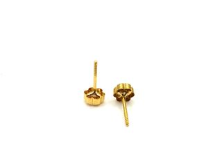 pendientes oro 18k con piedra con circonita