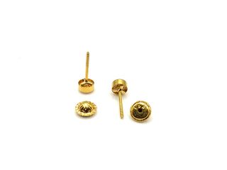 pendientes oro 18k con piedra con circonita