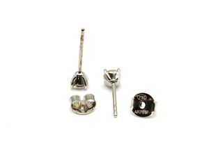 pendientes oro 18k con piedra con circonita