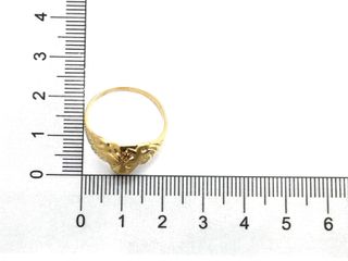 sello oro 18k con piedra con circonita