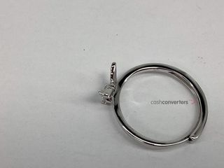 anillo plata 925mm con piedra con circonita