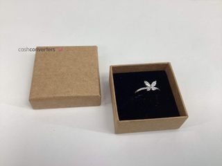 anillo plata 925mm con piedra con circonita