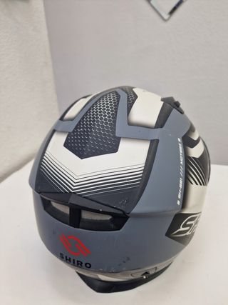 Casco Integral Shiro Talla M Gris