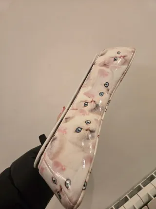 Bolso Diesel Gatitos Blanco Rosa