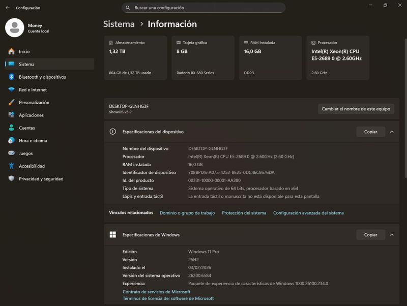 Pc Intel Xeon E5-2689 - RX580 8Gb - RAM 16Gb afbeelding 2