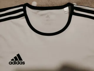 Nueva Camiseta Adidas Hombre Blanca y Negra