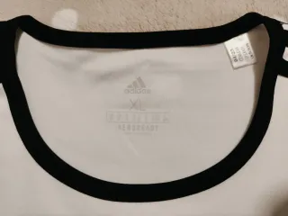 Nueva Camiseta Adidas Hombre Blanca y Negra