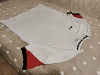 Nueva Camiseta Fila Hombre Blanca y Roja