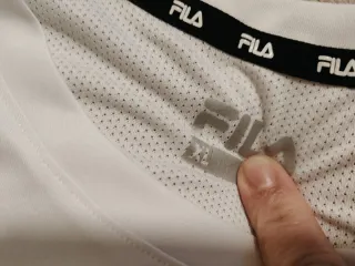 Nueva Camiseta Fila Hombre Blanca y Roja