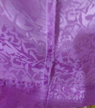 Sobrecamisa morada hecha a mano