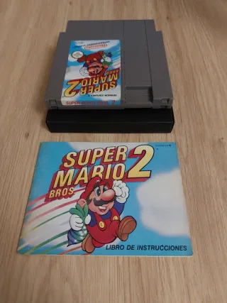 Cartuccia Super Mario Bros 2 NES + Manuale (Spagnolo)