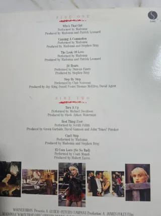 Vinilo Madonna Who's That Girl (Banda Sonora)