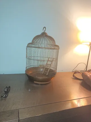 Jaula de decoración vintage