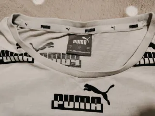 Camiseta Puma Hombre Blanca Estampada