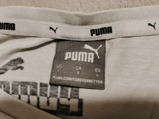 Camiseta Puma Hombre Blanca Estampada