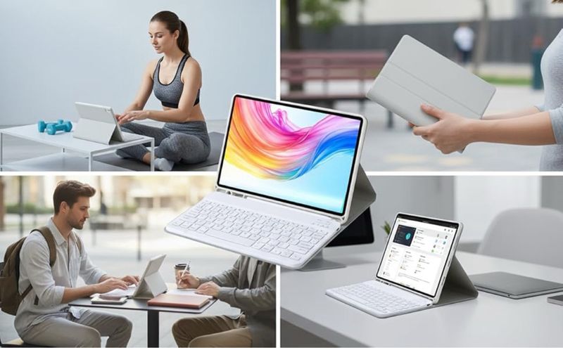 NUEVO! Funda Teclado Samsung Galaxy Tab A11+/A9+ afbeelding 11