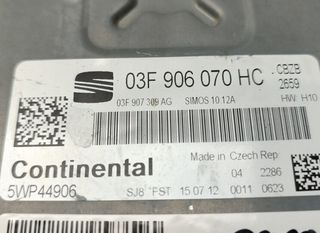 2249734 03f906070hc centralita motor uce seat leon