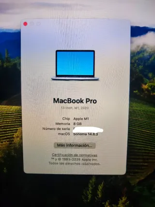 MacBook Pro M1 2020 con defecto pantalla