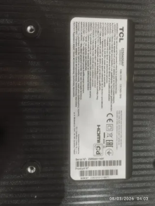 Placa base y altavoces TV