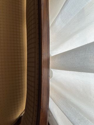 Banco vintage madera tapizado