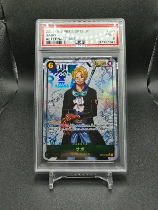 PSA 9 SABO OP13-120 CARRYNG ON HIS WILL JAPANESE