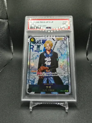 PSA 9 SABO OP13-120 CARRYNG ON HIS WILL JAPANESE