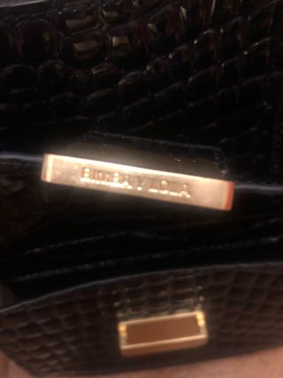 Bolso Bimba y Lola Negro Piel Cocodrilo