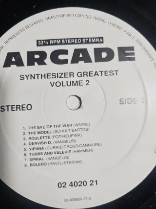 Vinilos Synthesizer Greatest Vol. 1 y 2
